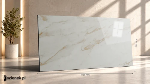 Przejdź do produktu Marazzi Marbleplay Ivory połysk 58x116 cm gr. 10 mm - płytka rektyfikowana/M4LN
