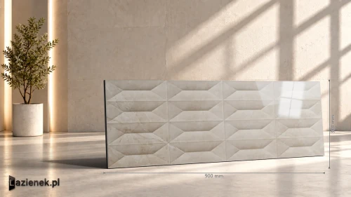Przejdź do produktu Marazzi Marbleplay Marfil połysk 30x90 cm gr. 10 mm - płytka rektyfikowana/M4PH