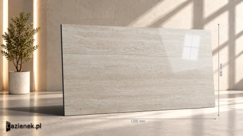 Przejdź do produktu Marazzi Mystone Travertino Classico połysk 60x120 cm gr. 10 mm - płytka rektyfikowana/M9FU