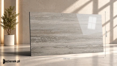 Przejdź do produktu Marazzi Mystone Travertino Silver połysk 60x120 cm gr. 10 mm - płytka rektyfikowana/M9FW