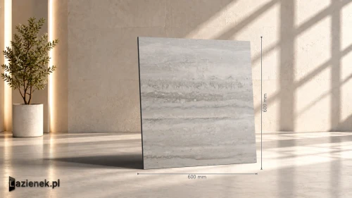 Przejdź do produktu Marazzi Mystone Travertino Silver matowa 60x60 cm gr. 10 mm - płytka rektyfikowana/M9G4