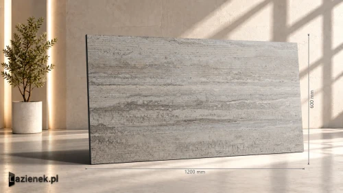 Przejdź do produktu Marazzi Mystone Travertino Silver matowa 60x120 cm gr. 10 mm - płytka rektyfikowana/M9HR
