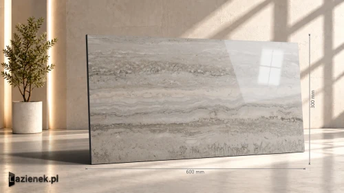 Przejdź do produktu Marazzi Mystone Travertino Silver połysk 30x60 cm gr. 10 mm - płytka rektyfikowana/M9GD