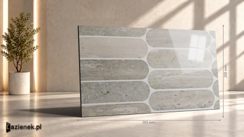 Przejdź do produktu Marazzi Mystone Travertino Silver połysk 20x36.5 cm gr. 10 mm - płytka nierektyfikowana/M9PK