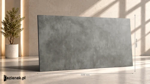 Przejdź do produktu Marazzi Grande Concrete Look Graphite wzmocniona siatką matowa 160x320 cm gr. 6 mm - płytka rektyfikowana/M37Y