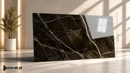 Marazzi Grande Marble Look Calacatta Black B 160x320 - płytka imitująca marmur
