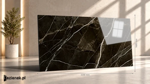 Przejdź do produktu Marazzi Grande Marble Look Calacatta Black A połysk 160x320 cm gr. 6 mm - płytka rektyfikowana/MF8U