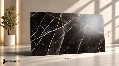 Przejdź do produktu Marazzi Grande Marble Look Calacatta Black satyna 160x320 cm gr. 6 mm - płytka rektyfikowana/MEPE