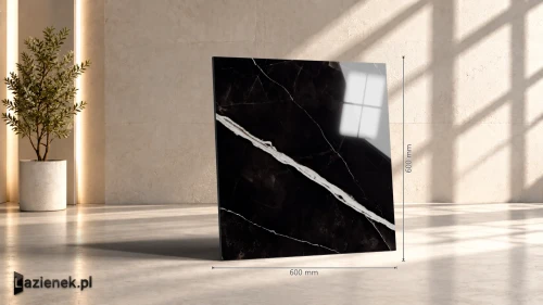 Przejdź do produktu Marazzi Allmarble Calacatta Black połysk 60x60 cm gr. 10 mm - płytka rektyfikowana/MEM2