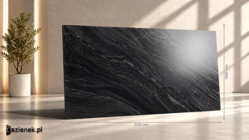 Przejdź do produktu Marazzi Grande Stone Look Bahia Black wzmocniona siatką - satyna 160x320 cm gr. 6 mm - płytka rektyfikowana/MNHU