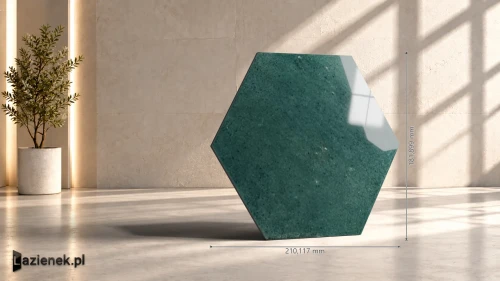 Przejdź do produktu Marazzi Lume Green Esagona połysk 21x18.2 cm gr. 9,5 mm - płytka nierektyfikowana/MFFG