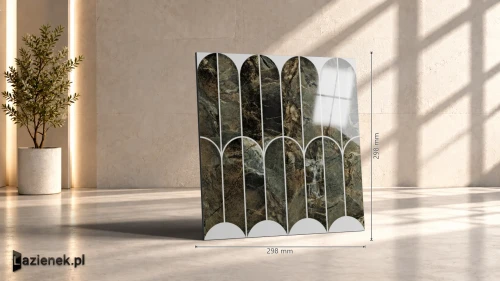 Przejdź do produktu Marazzi Allmarble Verde Borgogna połysk 29.8x29.8 cm gr. 10 mm - płytka nierektyfikowana/MEZN