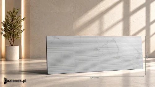 Przejdź do produktu Marazzi Fabula Wall 3D Gentle Statuario 33x100 cm gr. 10 mm - płytka rektyfikowana/MN3K