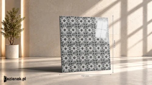 Przejdź do produktu Marazzi Memoria Nero 2 połysk 15x15 cm gr. 10 mm - płytka nierektyfikowana/MANN