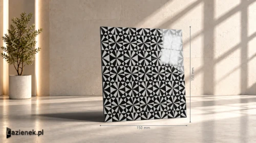 Przejdź do produktu Marazzi Memoria Nero 5 połysk 15x15 cm gr. 10 mm - płytka nierektyfikowana/MANQ