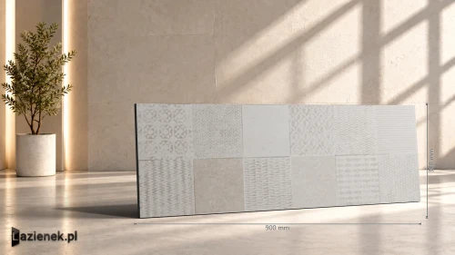 Przejdź do produktu Marazzi Caracter Decoro Quad 3D 30x90 cm gr. 10 mm - płytka rektyfikowana/M958