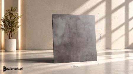 Marazzi Grande Concrete Look Graphite 120x120 - płytka imitująca beton