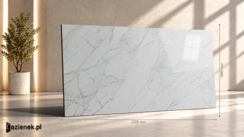 Przejdź do produktu Marazzi Grande Marble Look Calacatta Supreme wzmocniona siatką - poler 160x320 cm gr. 6 mm - płytka rektyfikowana/MPGG