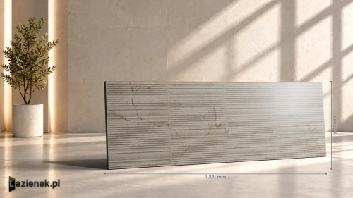 Przejdź do produktu Marazzi Fabula Wall 3D Gentle Marfil 33x100 cm gr. 10 mm - płytka rektyfikowana/MN3A