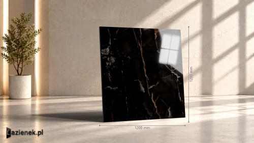 Przejdź do produktu Marazzi Grande Marble Look Onice Nero Lux MPA5 120X120 rekt. cm.