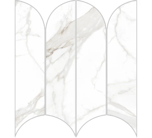 Przejdź do produktu Ragno Incanto Calacatta Nobile Glossy Mosaico Ventaglio 28,1x31cm