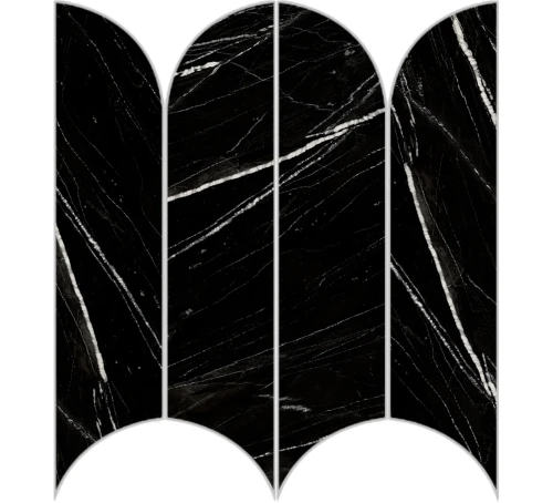 Przejdź do produktu Ragno Incanto Sky Black Glossy Mosaico Ventaglio 28,1x31cm