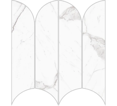 Przejdź do produktu Ragno Incanto Statuario Venato Glossy Mosaico Ventaglio 28,1x31cm