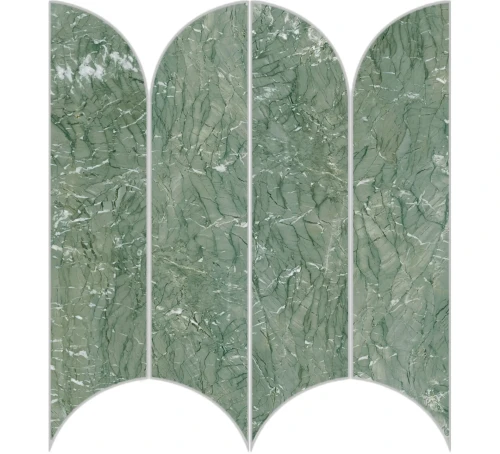 Przejdź do produktu Ragno Incanto Verde Antigua Glossy Mosaico Ventaglio 28,1x31cm