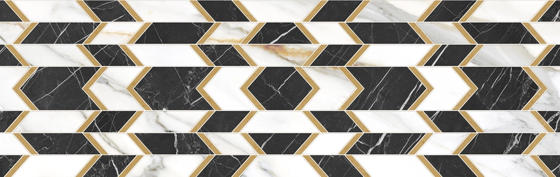 Colorker Calacatta Gold White błyszcząca 31.6x100 cm gr. 10 mm