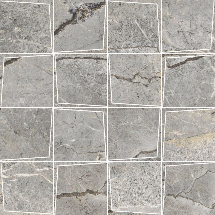 Marazzi Mystone Silver Root Grey strukturalna 30.3x30.3 cm gr. 9 mm