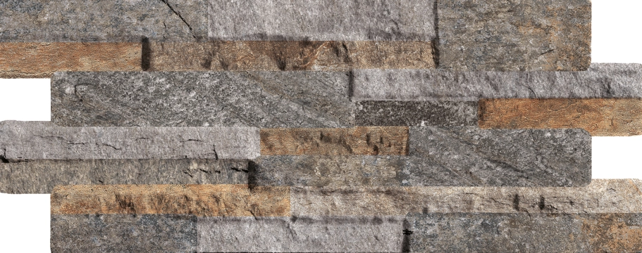 Novabell Brickup Ocean Mix Quarzite naturalna 16x40 cm gr. 9 mm