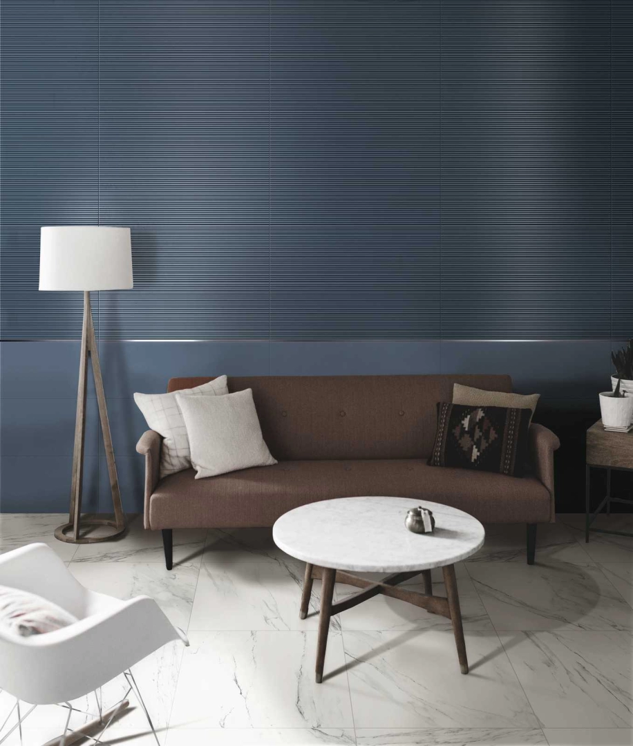 Płytki Ragno Incanto imitujące marmur w eleganckim holu – aranżacja 38