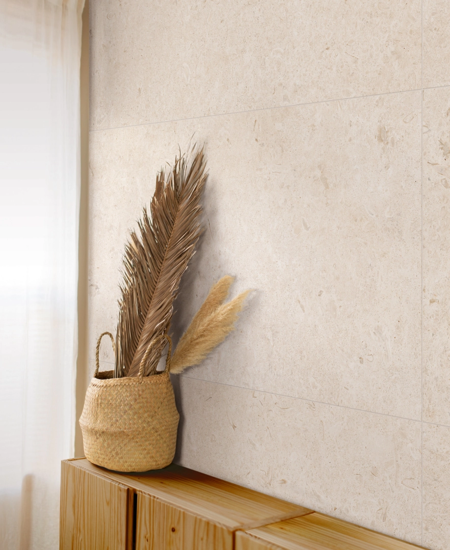 Ragno Eterna – gres imitujący terrazzo, Kamień, Beton, Marmur w salonie w stylu skandynawskim