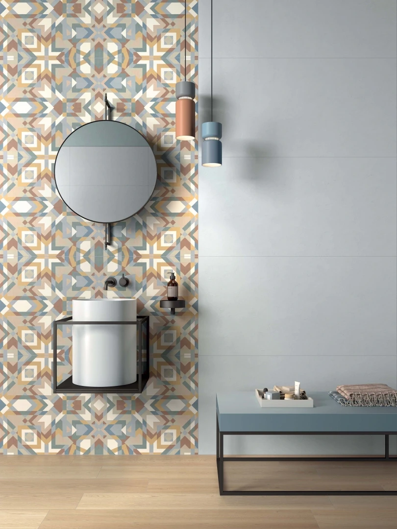 Gres Abk WIDE&STYLE MINI VOL.2 efekt tapeta - aranzacja w elewacji domu
