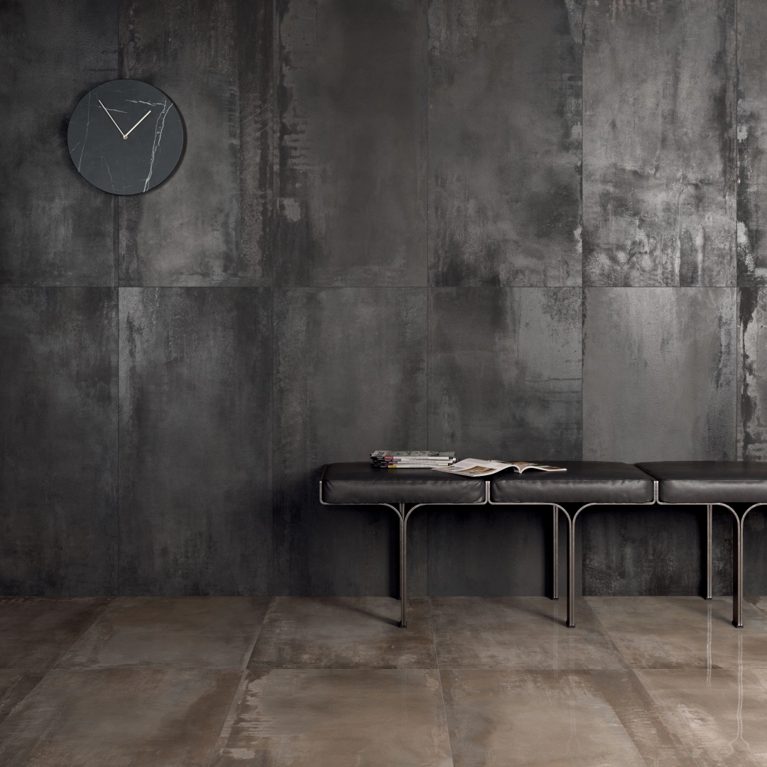Kolekcja ABK INTERNO 9 — gres efekt metal