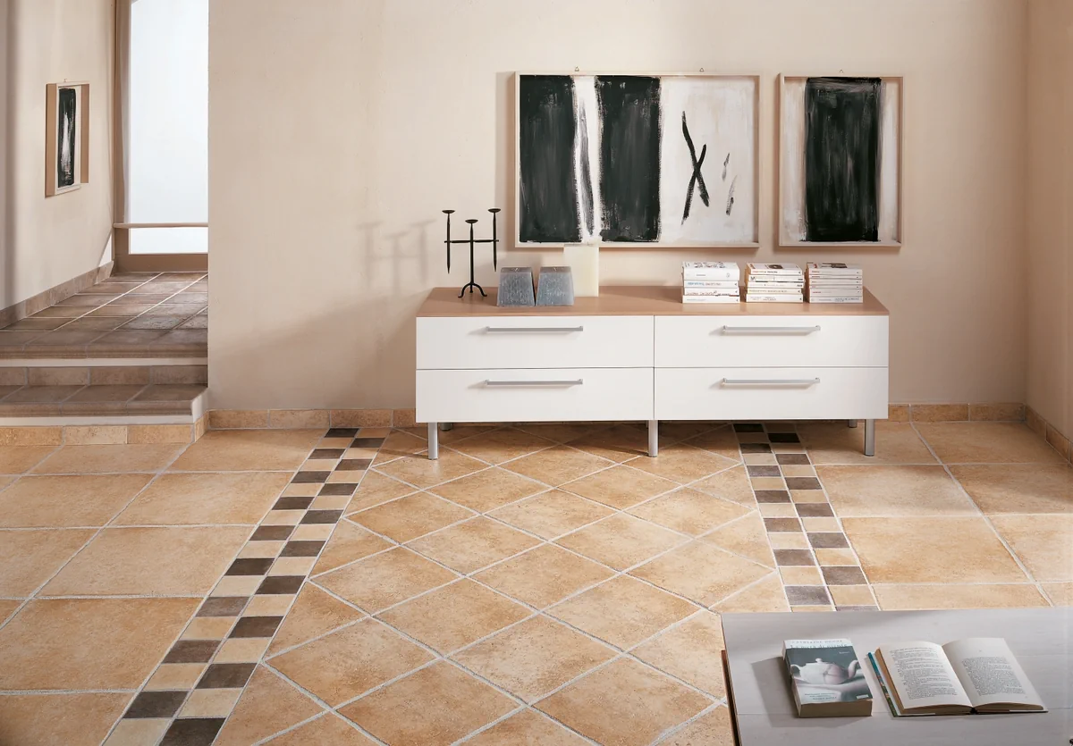 Gres Abk PETRAIA efekt terakota - aranzacja w eleganckiej lazience