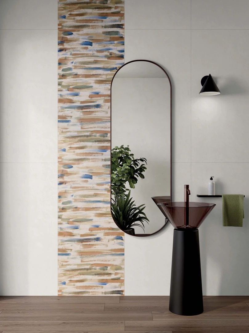 Gres Abk WIDE&STYLE MINI VOL.2 efekt tapeta - aranzacja w elewacji domu