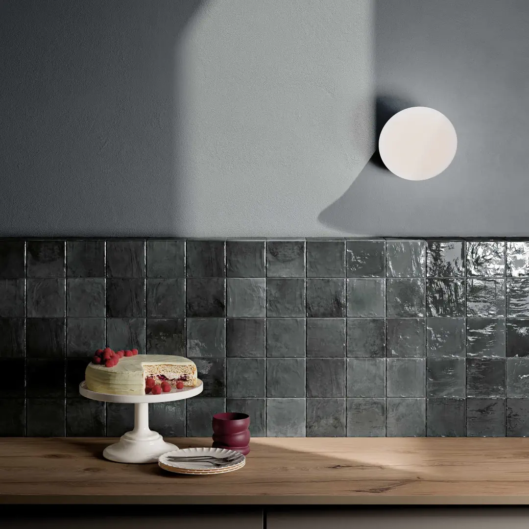 Gres Abk POETRY COLORS efekt beton - aranzacja w elewacji domu
