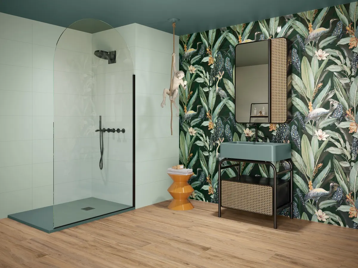 Gres Ape COLORFUL efekt kolor - aranzacja w eleganckiej lazience