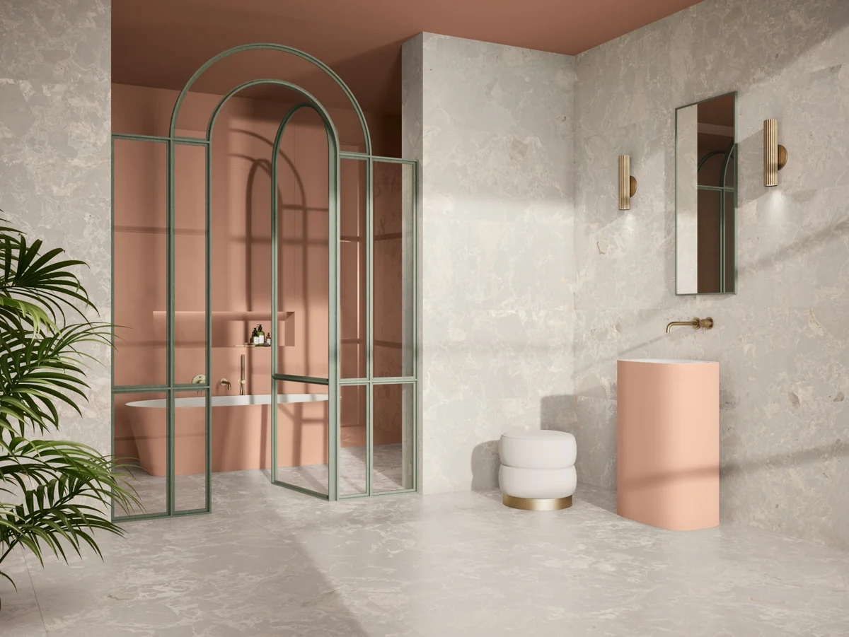 Gres Ape FOUR SEASONS efekt kolor - aranzacja w elewacji domu