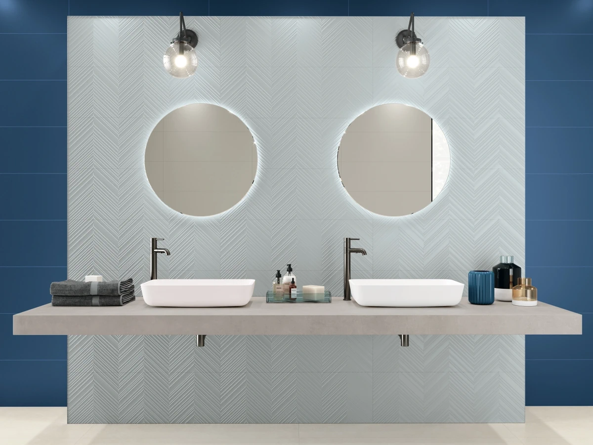 Gres Ape COLORFUL efekt kolor - aranzacja w minimalistycznym wnetrzu