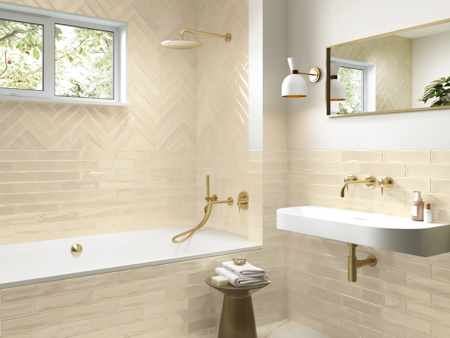 Gres Ape CALACATTA SLOW efekt marmur - aranzacja w nowoczesnym salonie