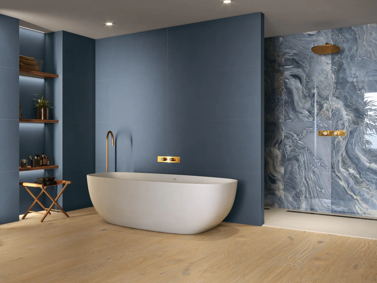 Gres Ape FOUR SEASONS efekt kolor - aranzacja w eleganckiej lazience