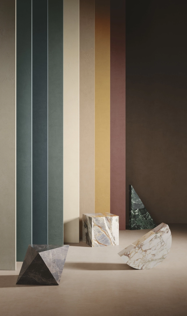 Gres Ariostea BALANCE efekt beton - aranzacja w eleganckiej lazience