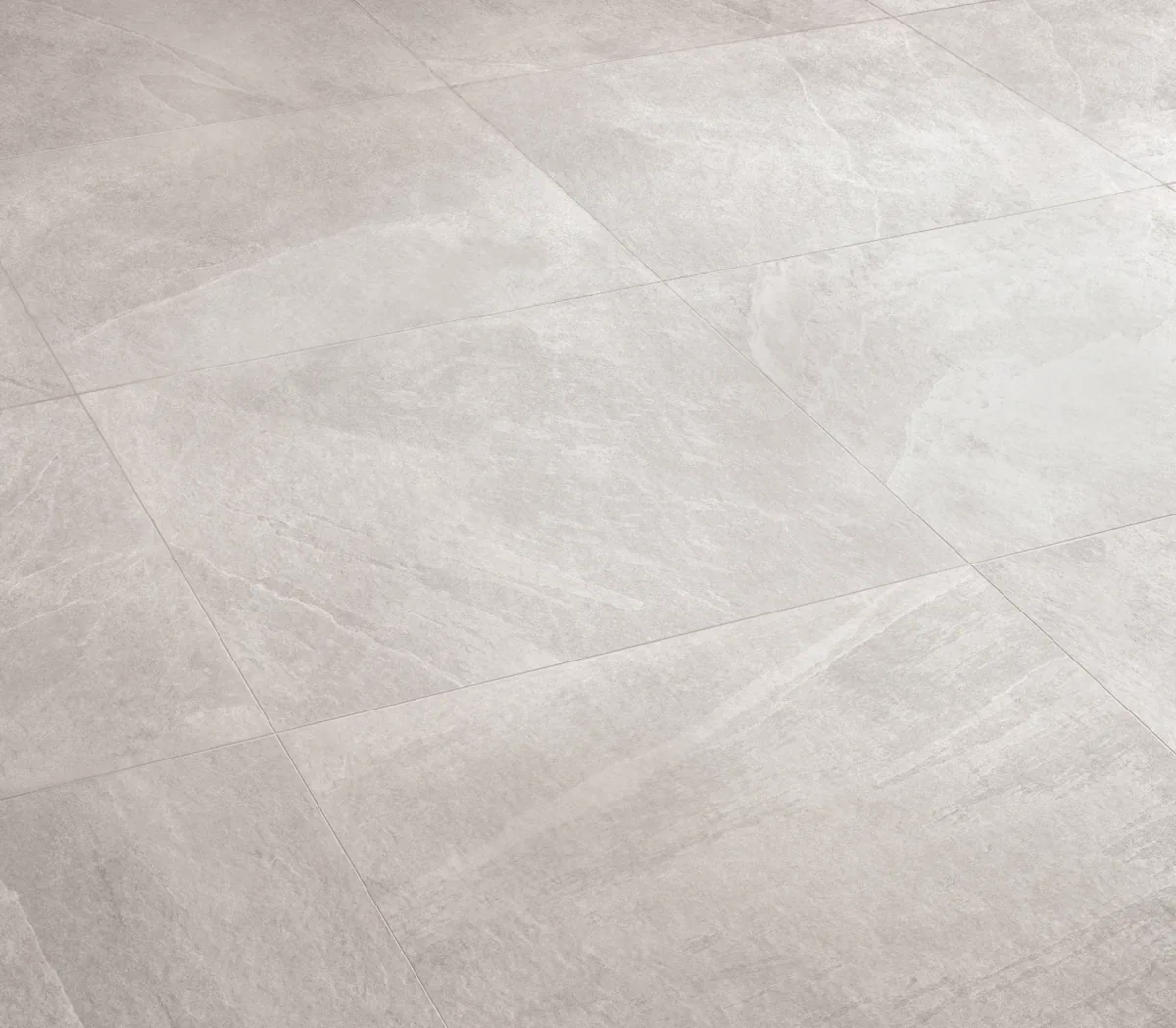 Gres Ascot GENTLE STONE efekt kamień - aranzacja w przestronnym holu