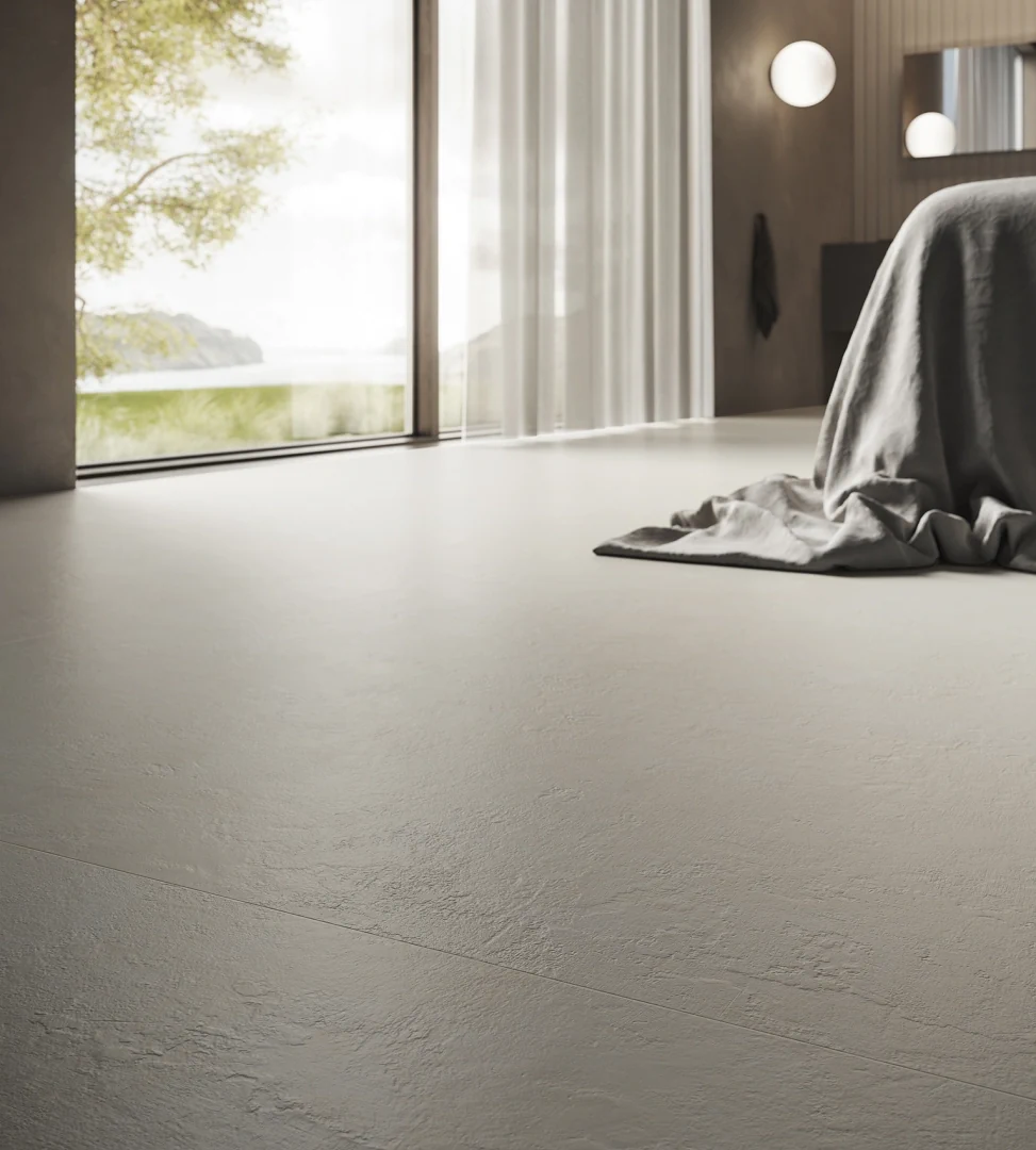 Gres Ascot PIGMENTA efekt beton - aranzacja w elewacji domu