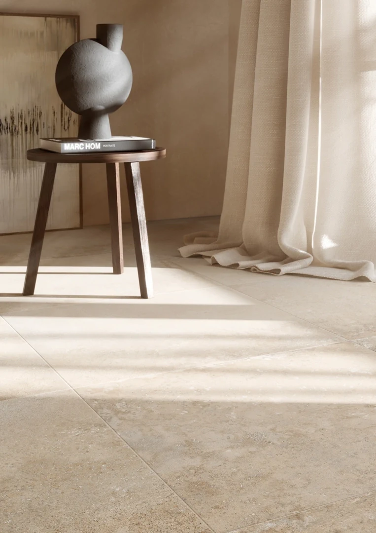 Gres Ascot URBANICA efekt beton - aranzacja w eleganckiej lazience