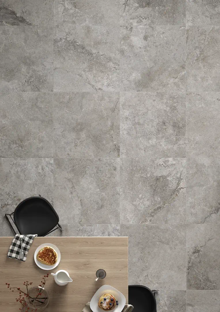 Gres Ascot STONE VALLEY efekt kamień - aranzacja w eleganckiej lazience