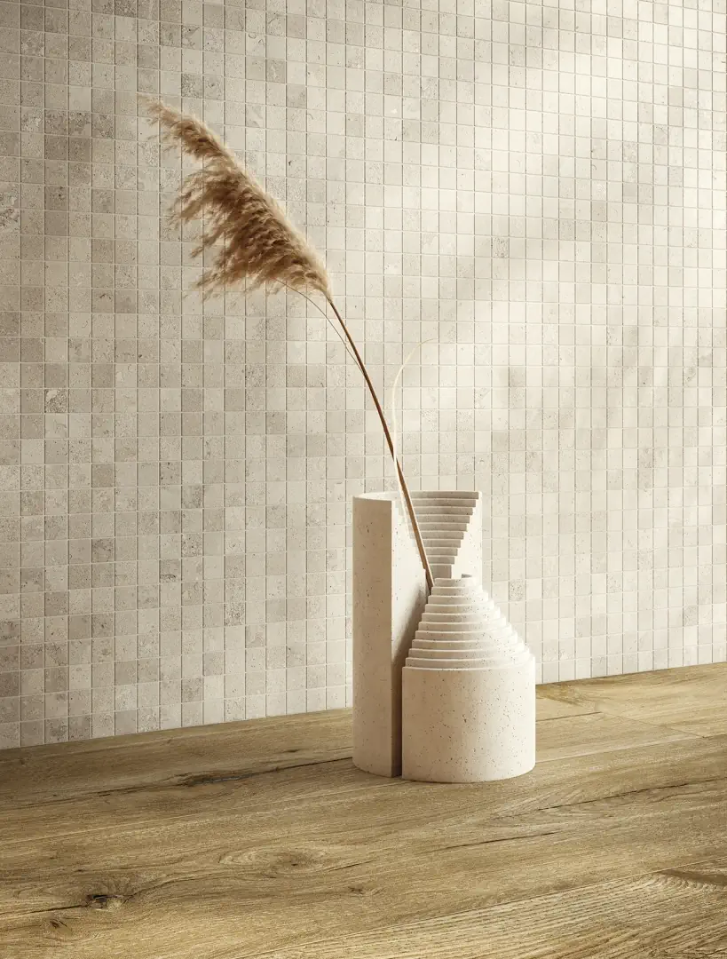 Gres Ascot SIGNATURE WOOD efekt drewno - aranzacja w eleganckiej lazience