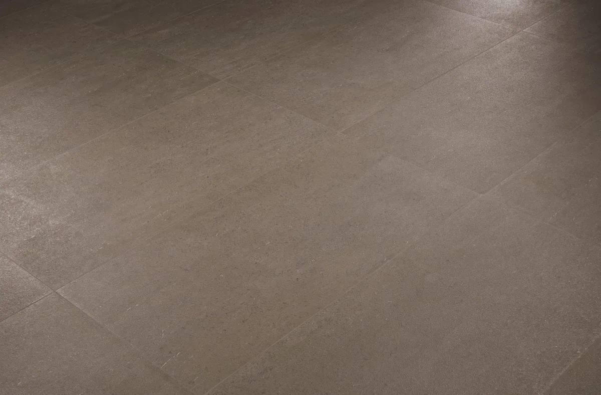 Gres Casalgrande Padana BASALTINA efekt kamień - aranzacja w eleganckiej lazience
